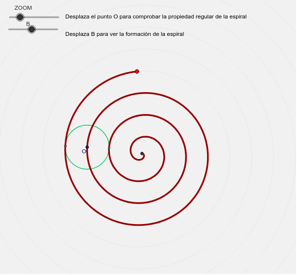 espiral de arquímedes GeoGebra