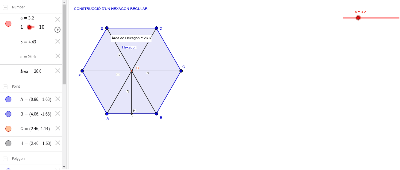 Rea D Un Hex Gon Regular Geogebra