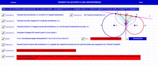 Tangenti Da Un Punto A Una Circonferenza Geogebra