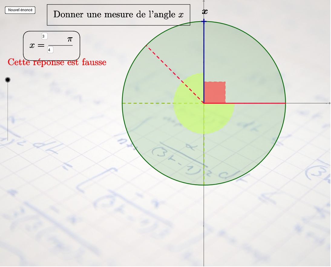 Lecture sur le Cercle trigonométrique GeoGebra