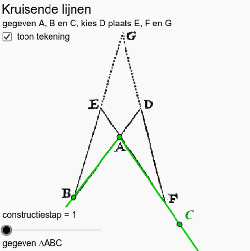 Fvs 124 2 Deel Een Hoek In Twee Gelijke Hoeken GeoGebra