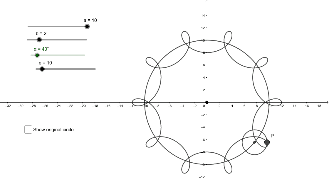 Epicycloid Example 2 GeoGebra