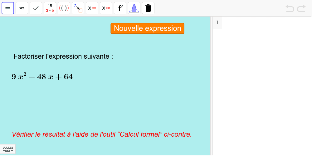 Exercices De Factorisation Geogebra