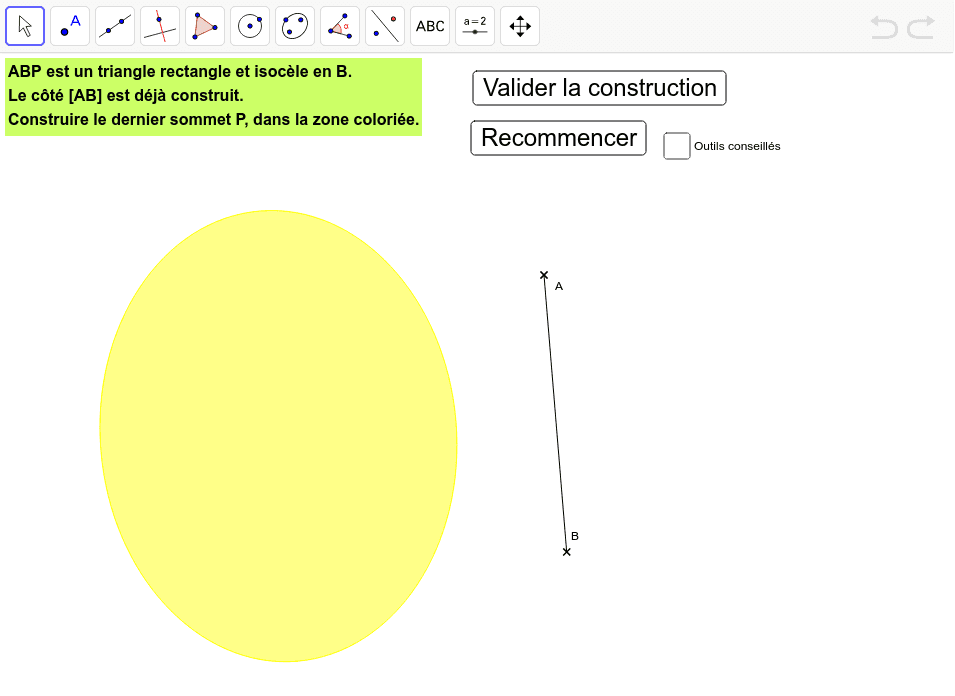 Construction Dun Triangle Rectangle Isoc Le Geogebra