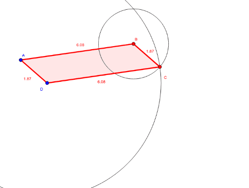 Quadrilatère aux côtés opposés de même longueur GeoGebra