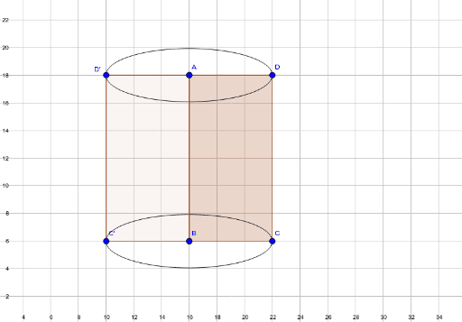 Confronto Cilindro Cono Geogebra