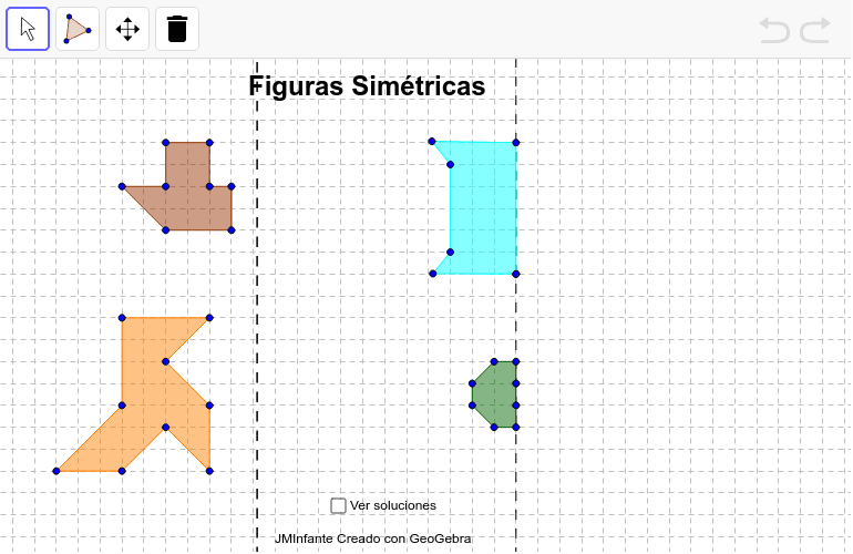 Figuras simétricas GeoGebra