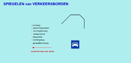 Spiegelen Verkeersborden GeoGebra