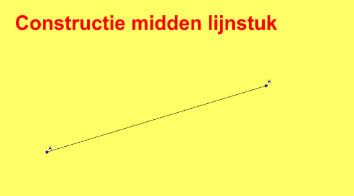 Constructie Midden Van Een Lijnstuk Geogebra