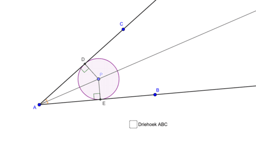 Punt Op Bissectrice GeoGebra