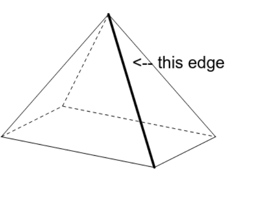 Pyramid Showing Edge GeoGebra