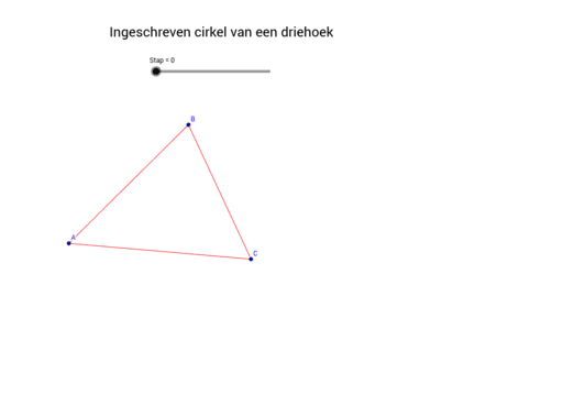 Ingeschreven Cirkel Van Een Driehoek Geogebra