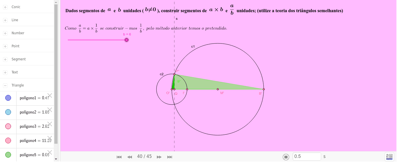 Construir Segmentos De A B Unidades GeoGebra