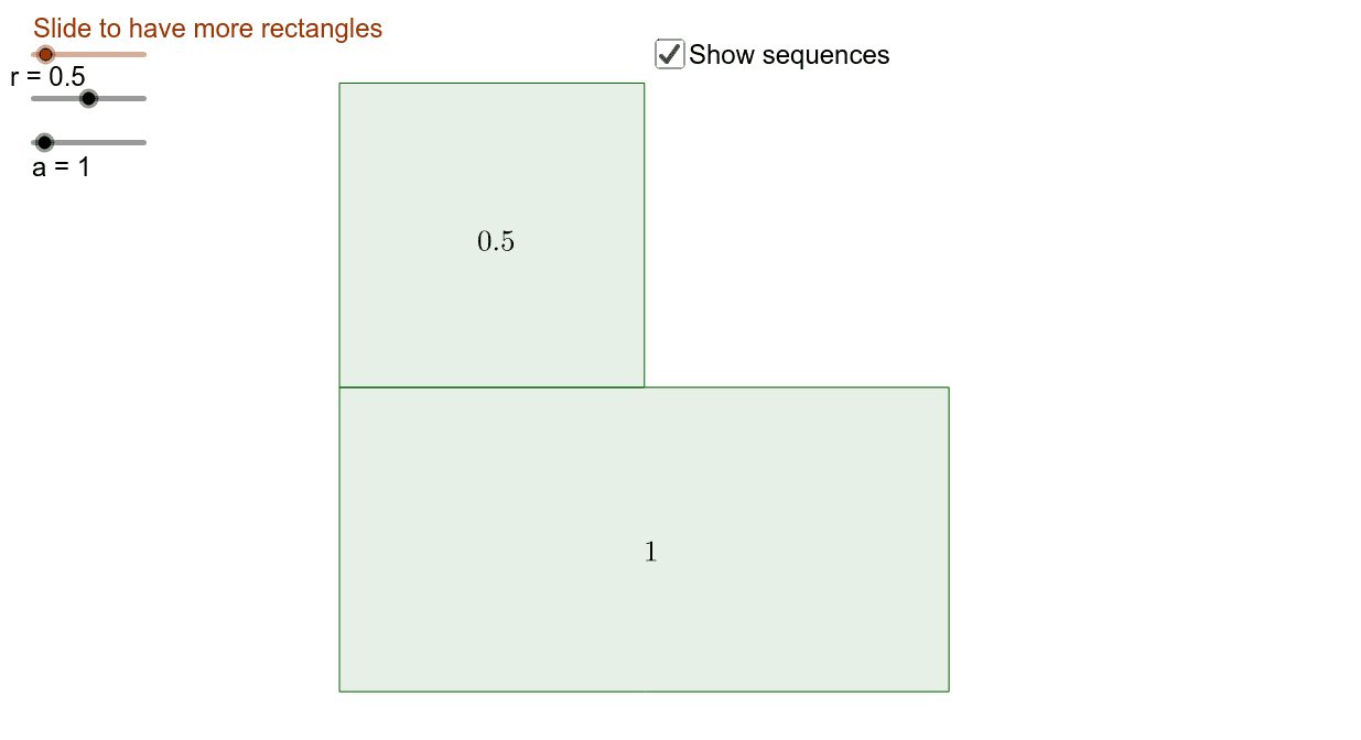 Sum To Infinity Of Geometric Sequence Geogebra