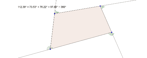 Angles extérieurs d un quadrilatère GeoGebra