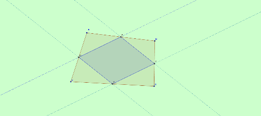 Puntos medios del cuadrilátero GeoGebra