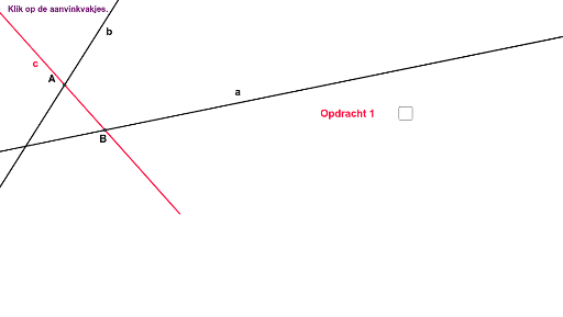 Evenwijdigheid Via Buitenhoeken Zelfde Kant Van De Snijlijn GeoGebra