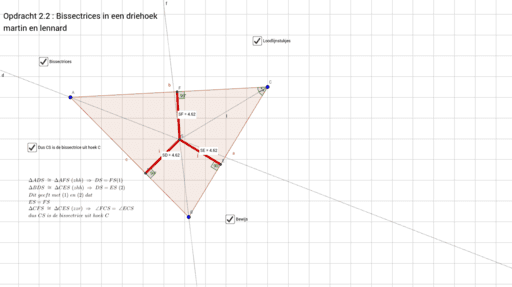 Bissectrices Martin En Lennard GeoGebra