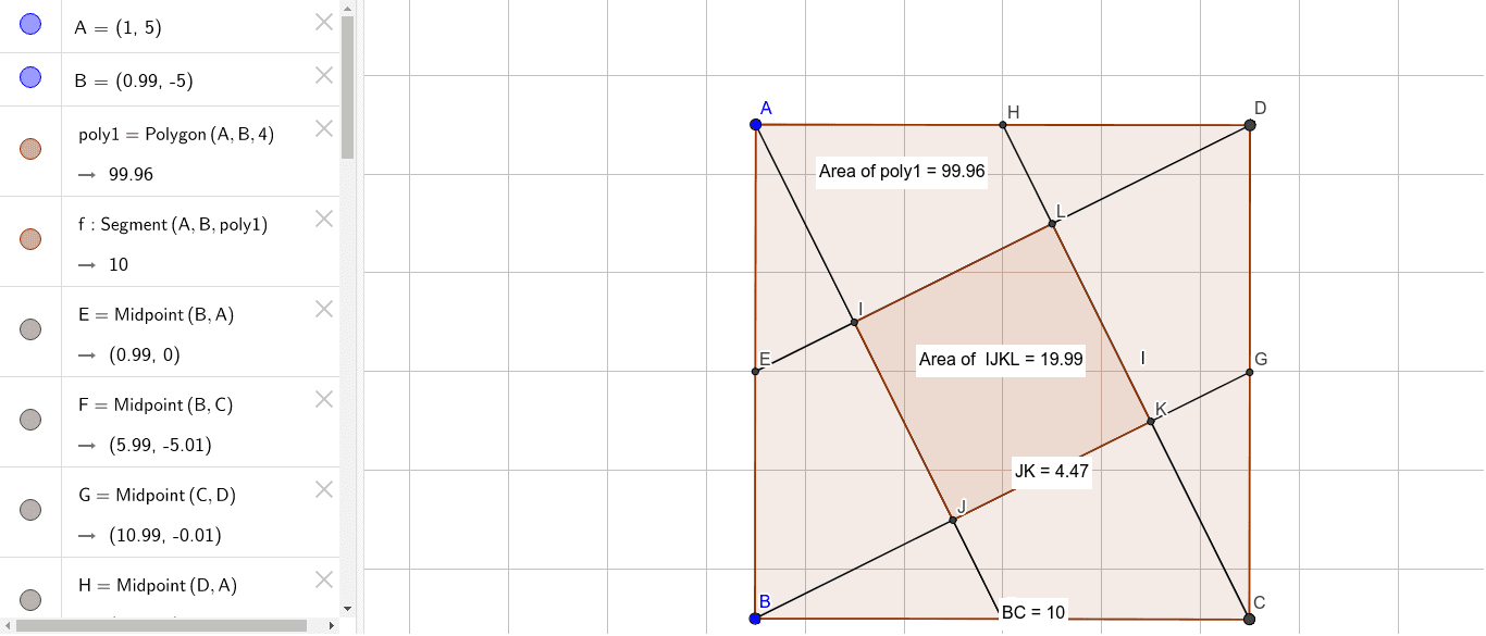 Shaded Square GeoGebra