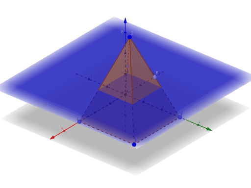 Cross Sections Of A Pyramid With A Square Base GeoGebra