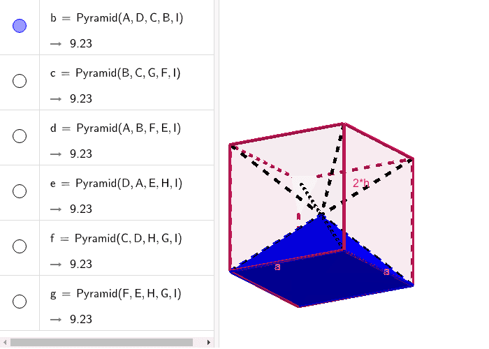 Volumen Einer Pyramide GeoGebra