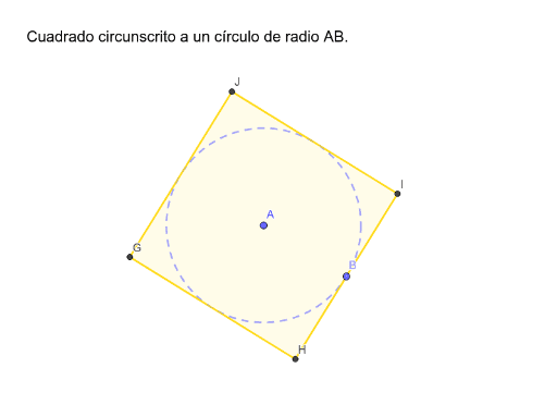 Cuadrado Circunscrito A Un C Rculo Geogebra