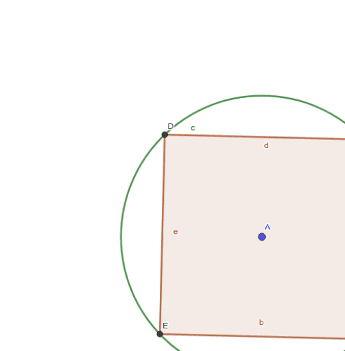 Cuadrado Inscrito En Una Circunferencia Geogebra