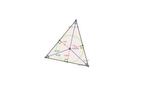 Incenter GeoGebra