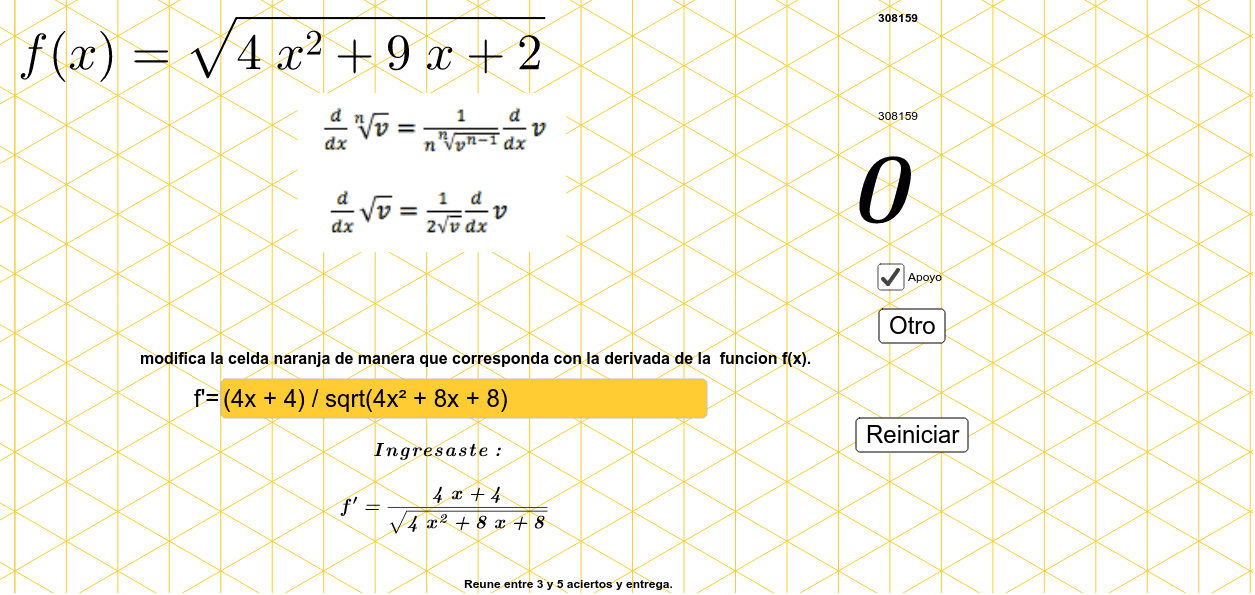 Derivadas Geogebra