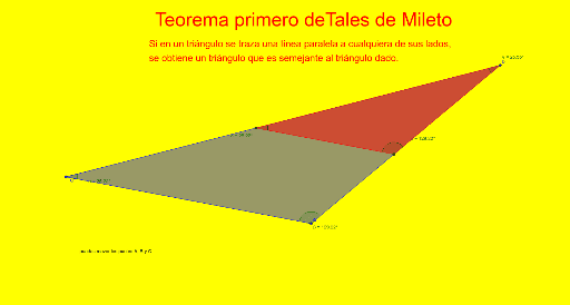 Teorema Primero De Tales De Mileto Geogebra