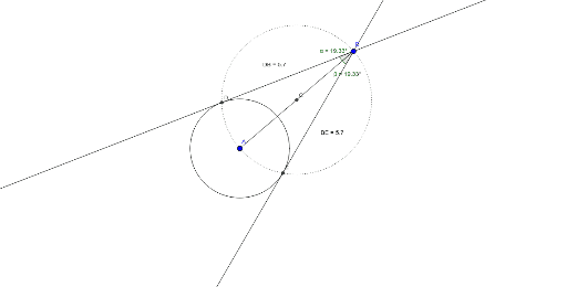 Raaklijn Uit Een Punt Aan Een Cirkel Geogebra