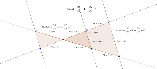 Teorema De Tales Geogebra