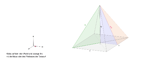 Quadratische Pyramide GeoGebra