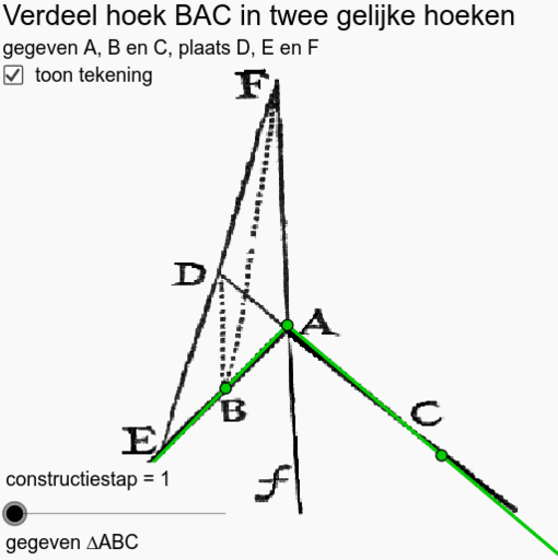 Fvs 123 2 Deel Een Hoek In Twee Gelijke Hoeken GeoGebra