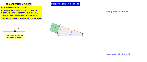 Primo Teorema Di Euclide Geogebra