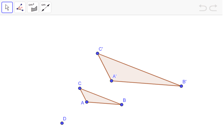 Explore Dilations GeoGebra