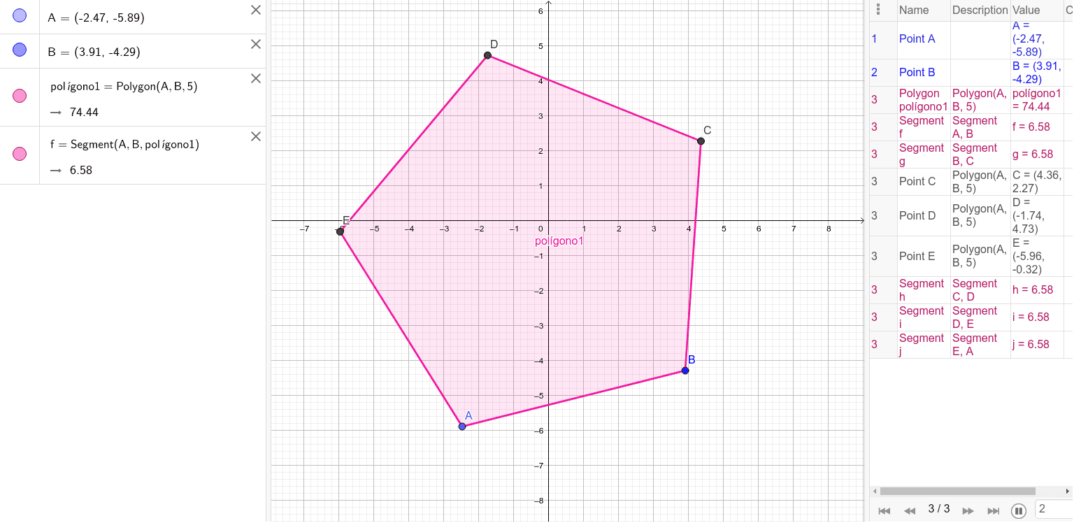 Construcción de polígonos regulares GeoGebra