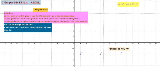 Triangle Isoc Le Geogebra