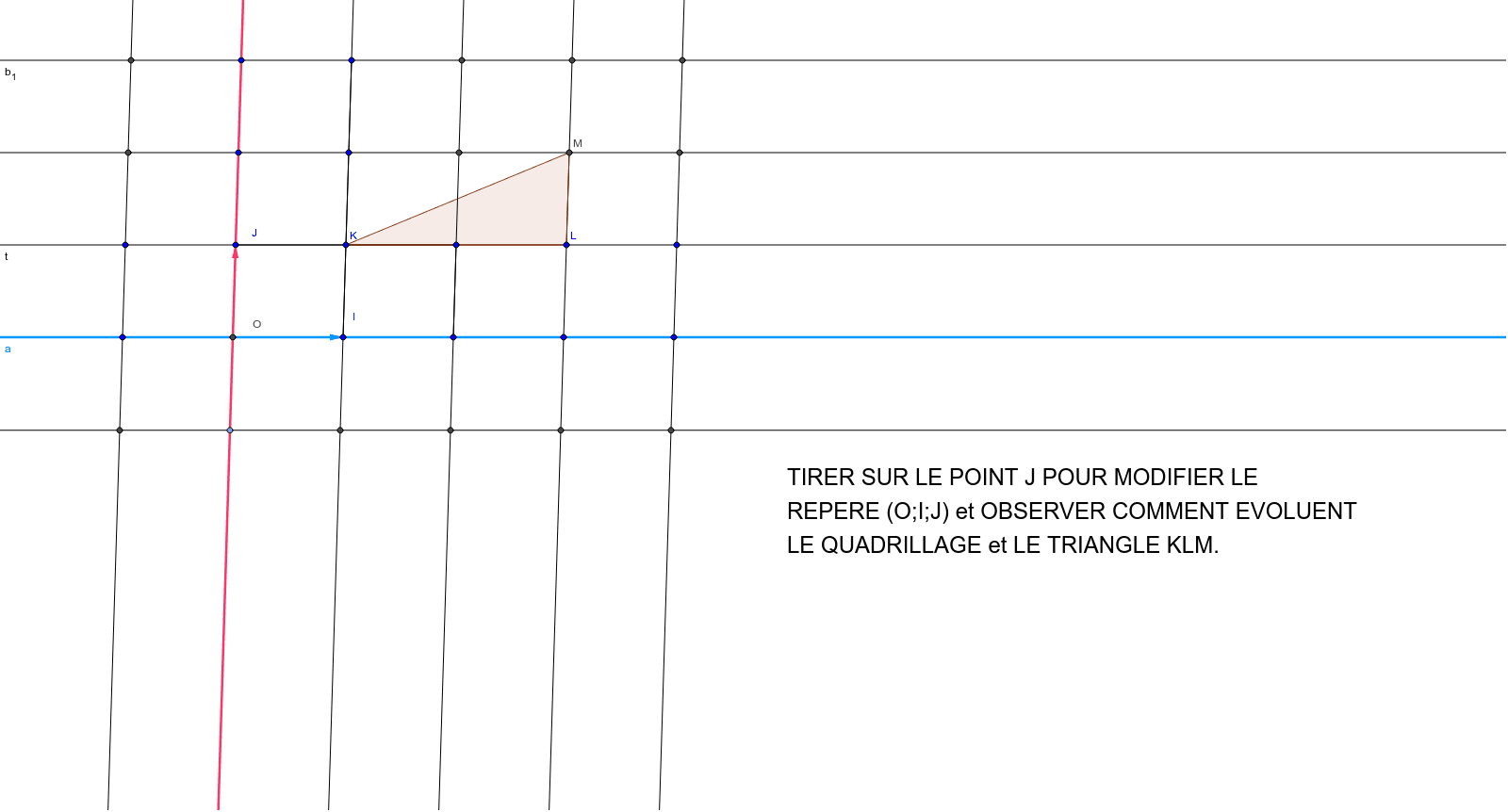 Repere Et Quadrillage Deformables Dans Le Plan Geogebra