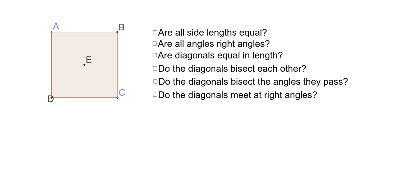 properties of a square