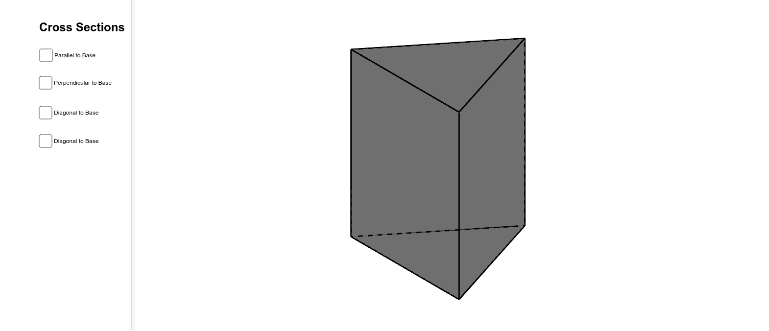 Cross Sections of a Triangular Prism – GeoGebra