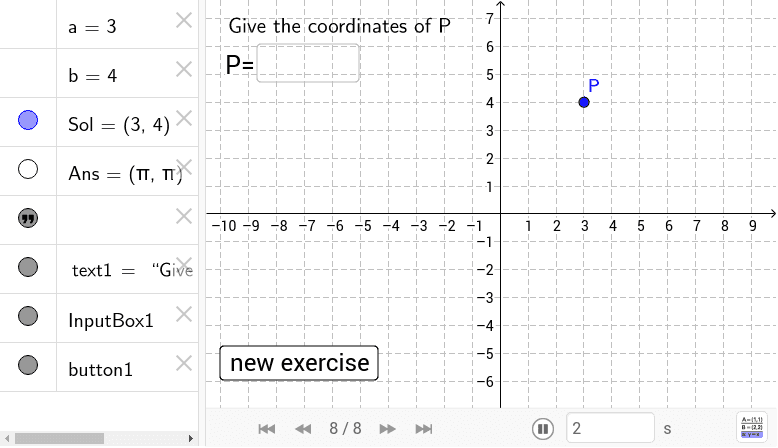 Example: Coordinates Of A Point – GeoGebra