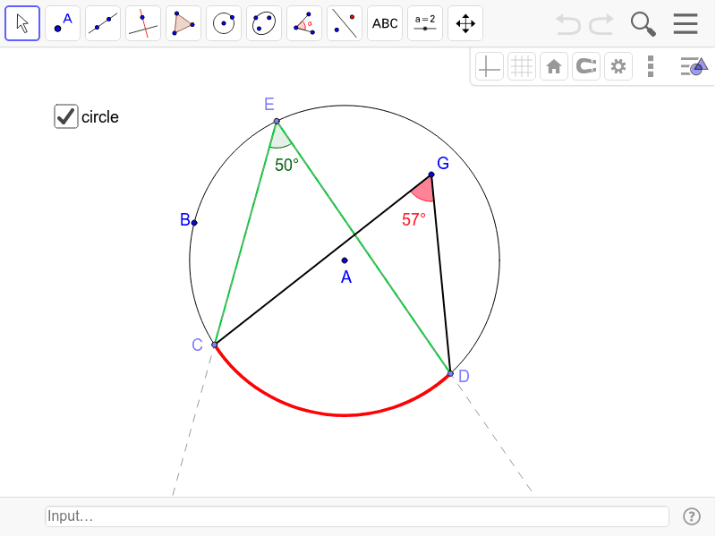 Angle At Circumference – GeoGebra