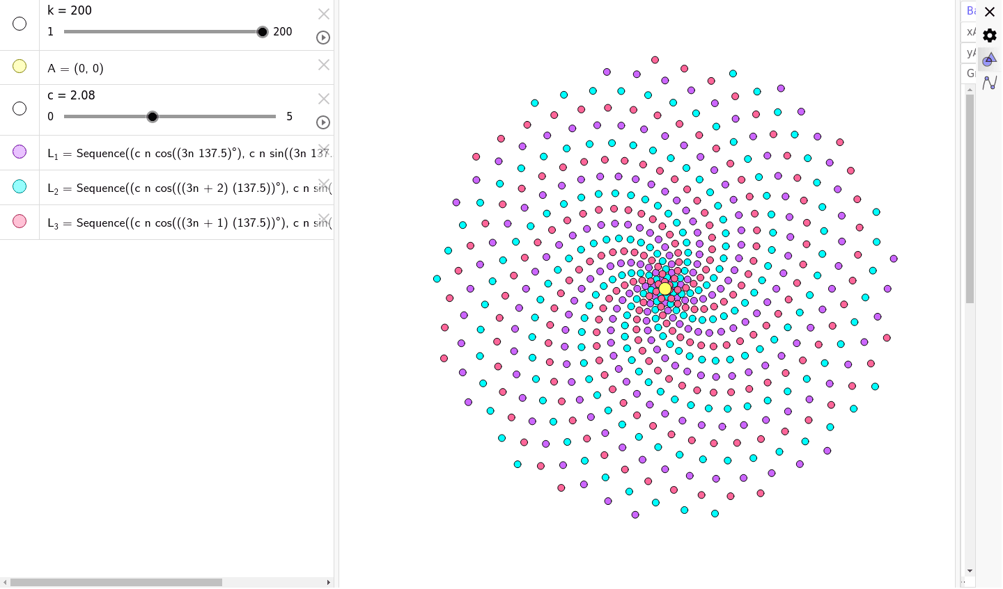 Fibonacci Spirals - 3 – GeoGebra