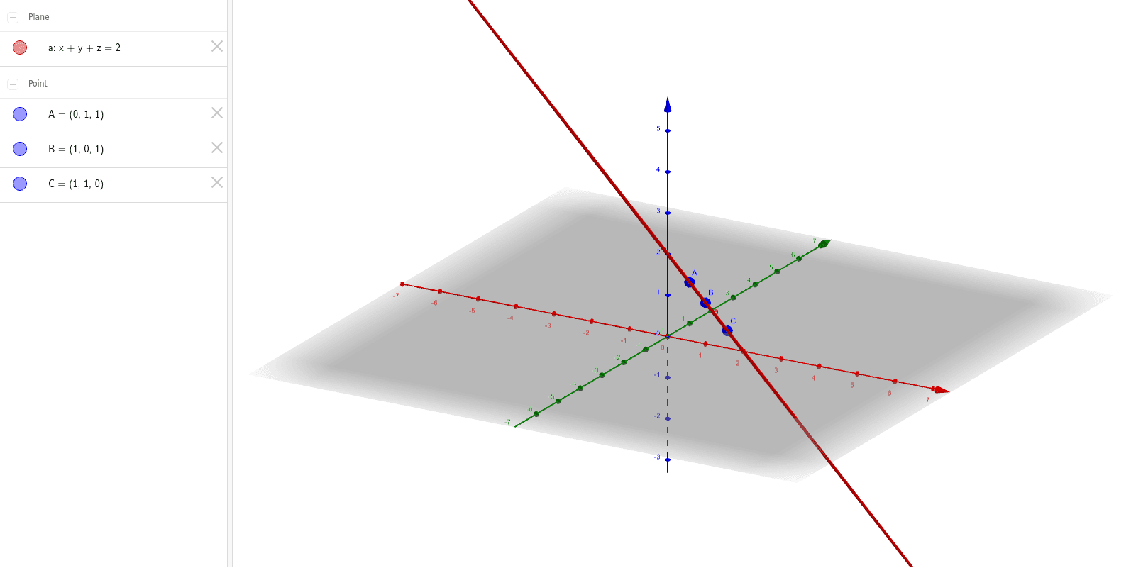 X Y 1 Z 1 0 Geogebra