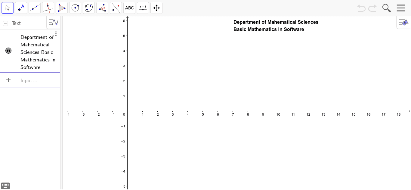 Basic Mathematics – GeoGebra