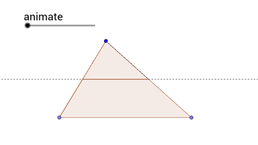 Animation to show the area of a triangle (Method 2) – GeoGebra