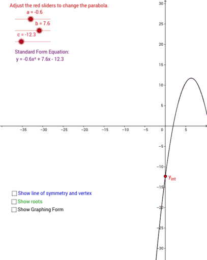 quadratic-function-standard-form-vs-graphing-form-geogebra