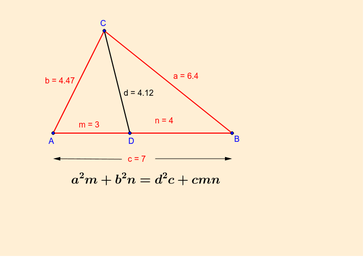 Teorema De Stewart Geogebra 6843