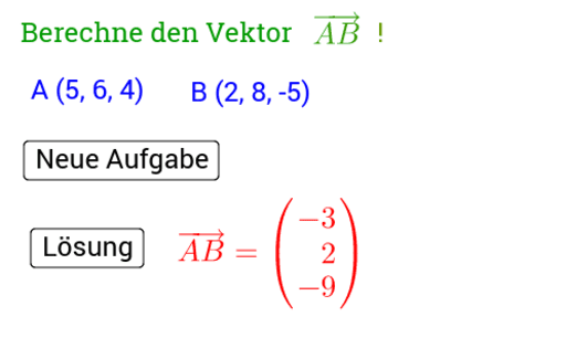 Berechnen Von Vektoren Geogebra